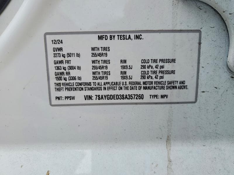 2025 TESLA MODEL Y 12