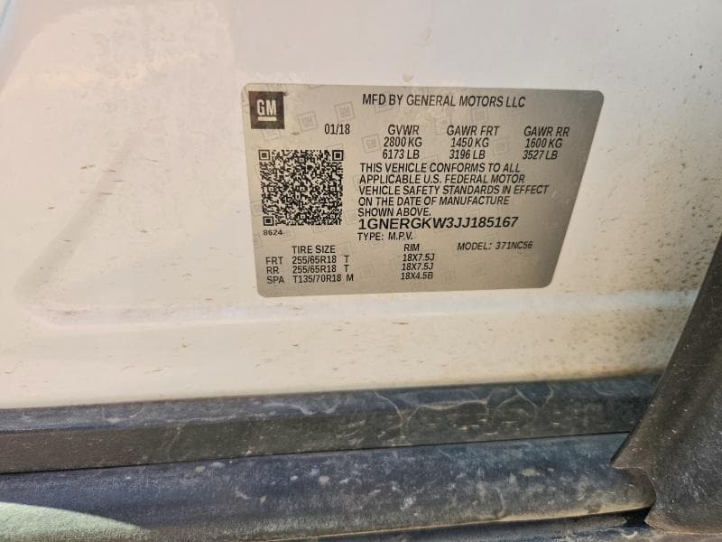 2018 CHEVROLET TRAVERSE LT 12