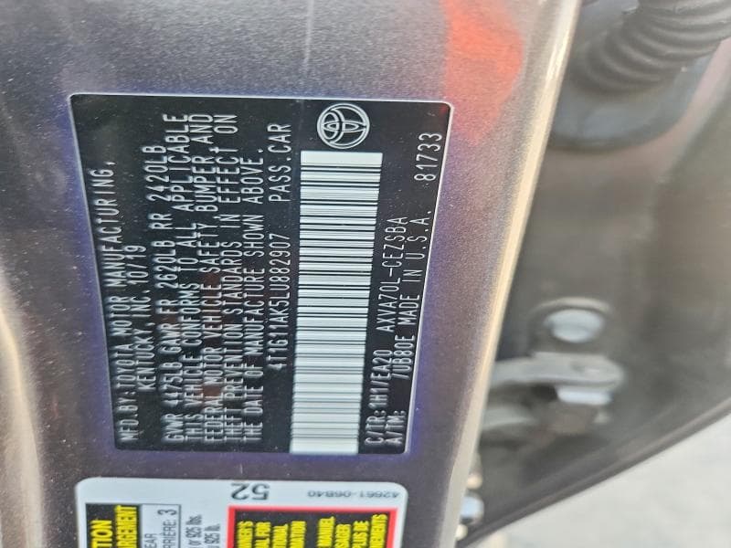 2020 TOYOTA CAMRY SE SE 12
