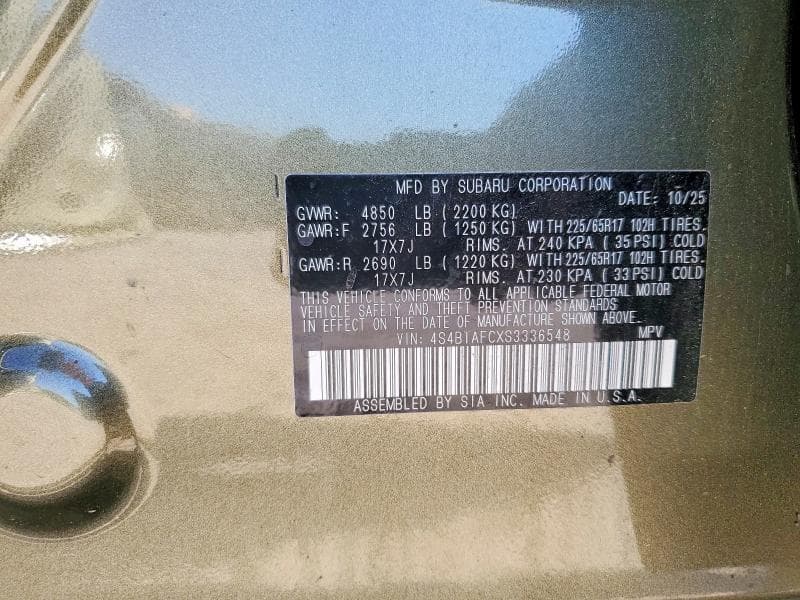 2025 SUBARU OUTBACK PREMIUM 13