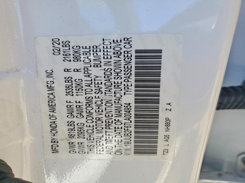 2020 ACURA TLX TECHNOLOGY TECHNOLOGY 12