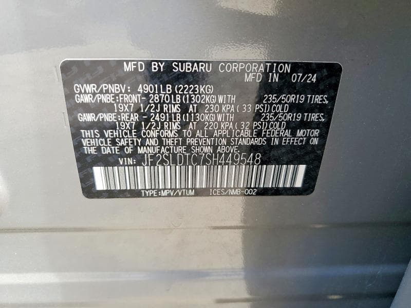 2025 SUBARU FORESTER TOURING 13