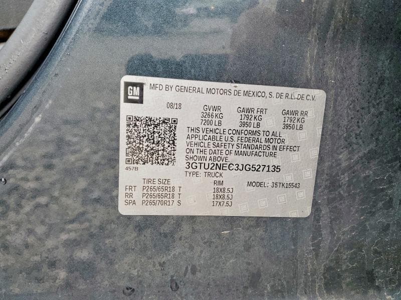 2018 GMC SIERRA K1500 SLT 13