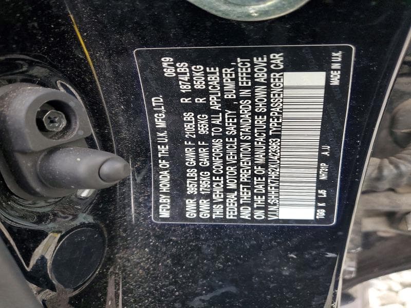 2019 HONDA CIVIC EX EX 12