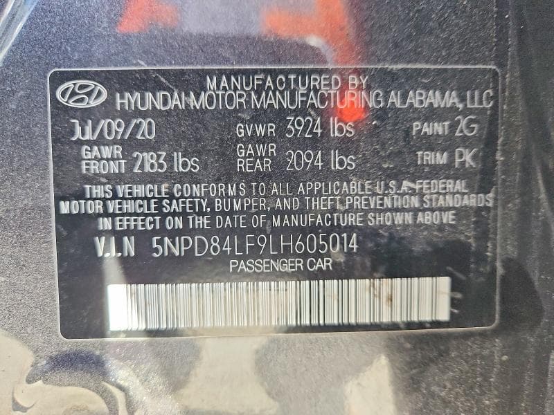 2020 HYUNDAI ELANTRA SEL 12