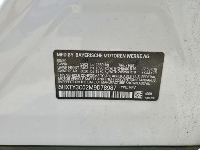 2021 BMW X3 SDRIVE30I 13