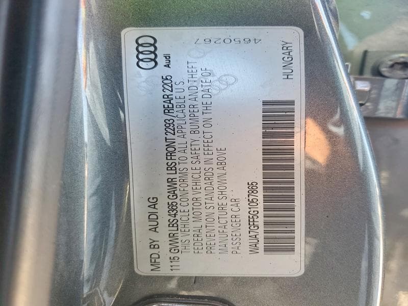 2016 AUDI A3 PREMIUM 12