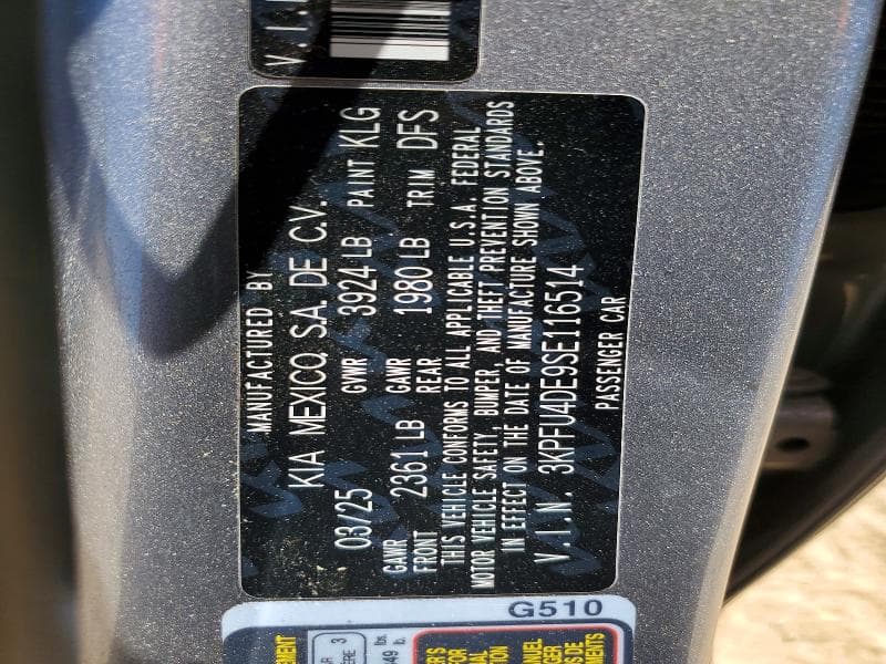 2025 KIA K4 EX 12