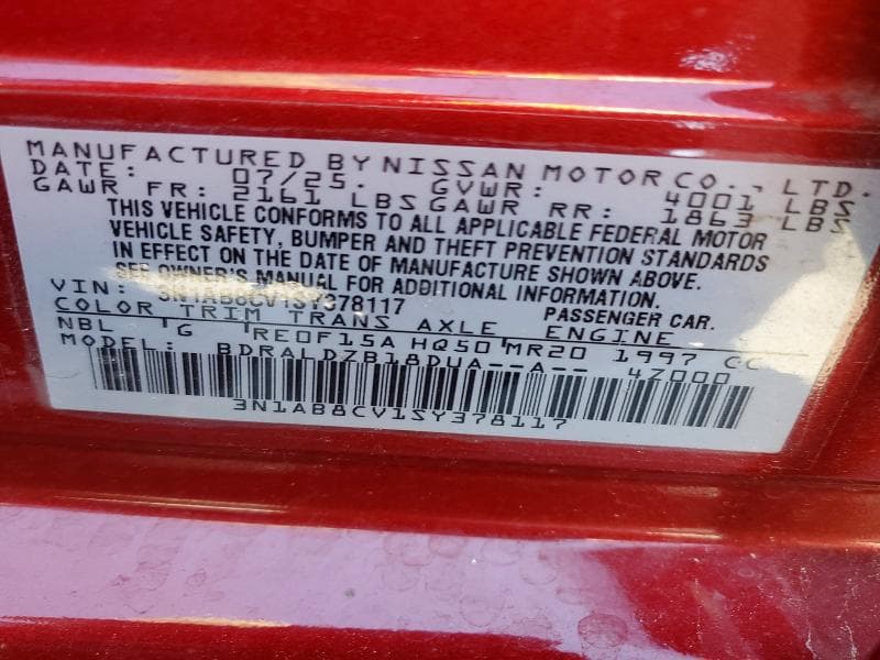 2025 NISSAN SENTRA SV 12