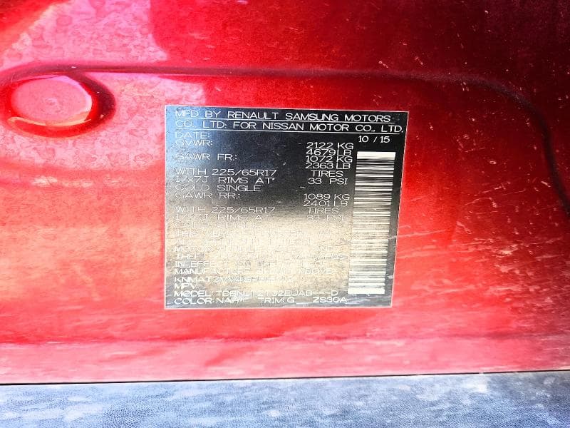 2016 NISSAN ROGUE SV 13