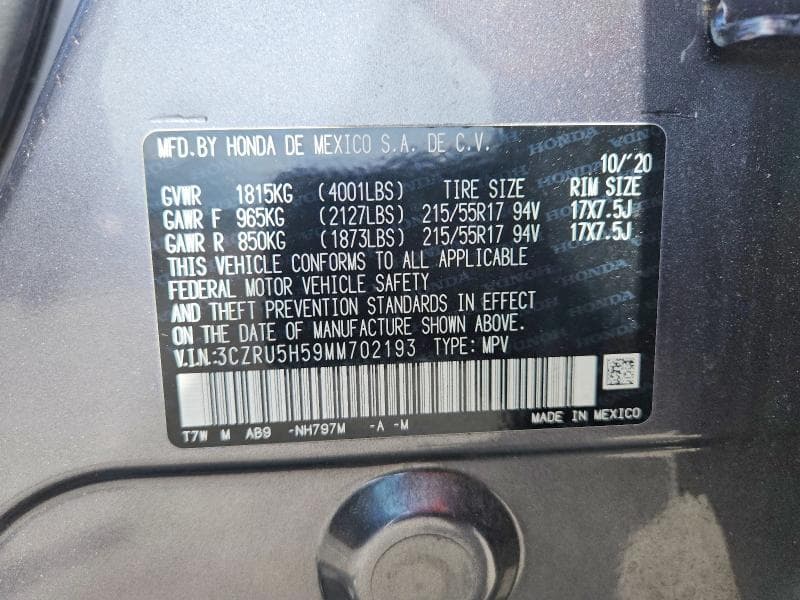 2021 HONDA HR-V EX EX 13