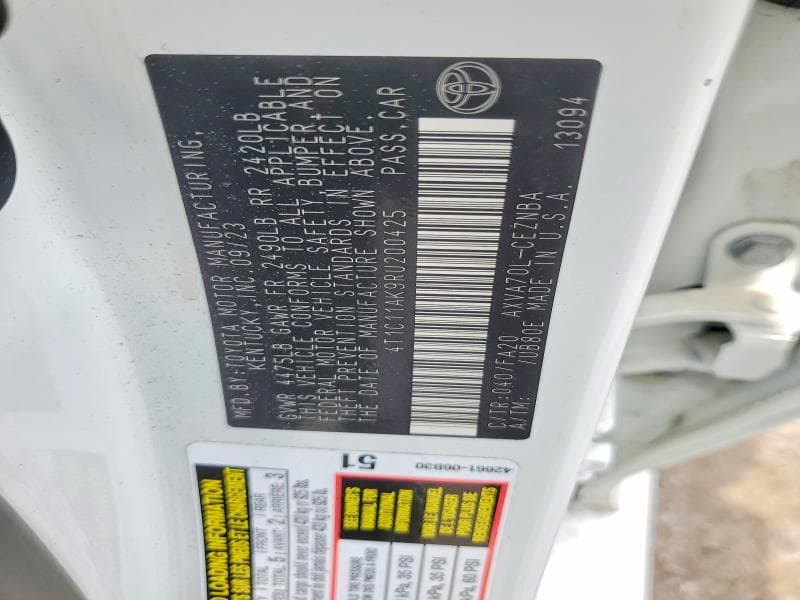 2024 TOYOTA CAMRY 12