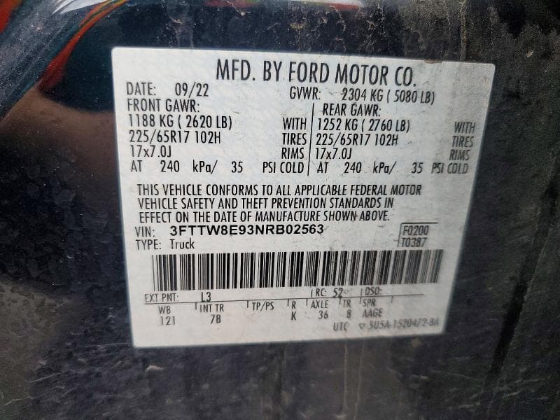 2022 FORD MAVERICK XL XL 13