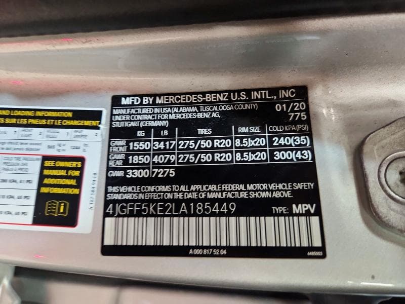 2020 MERCEDES-BENZ GLS 450 4MATIC 450 4MATIC 14