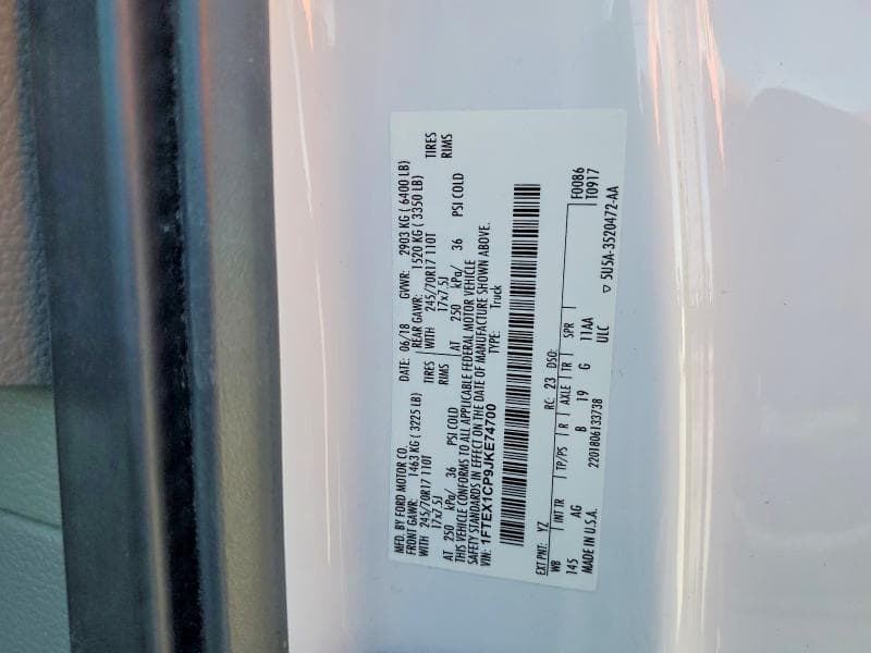 2018 FORD F150 SUPER CAB 12