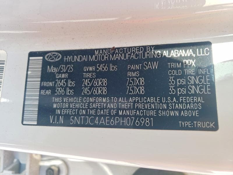 2023 HYUNDAI SANTA CRUZ SEL 12