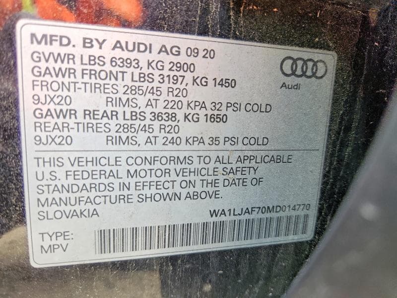 2021 AUDI Q7 PREMIUM PLUS 14