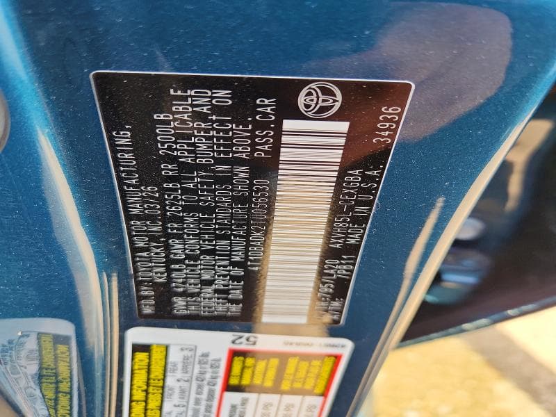 2026 TOYOTA CAMRY XLE XLE 12
