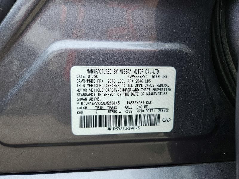 2020 INFINITI Q50 3.0T LUXE 3.0T LUXE 13