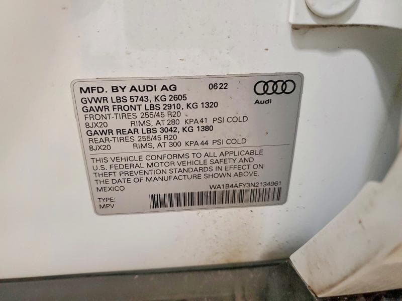 2022 AUDI SQ5 PREMIUM PLUS PREMIUM PLUS 13