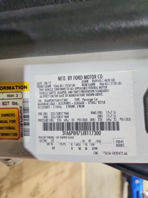 2018 FORD FUSION SE SE 13