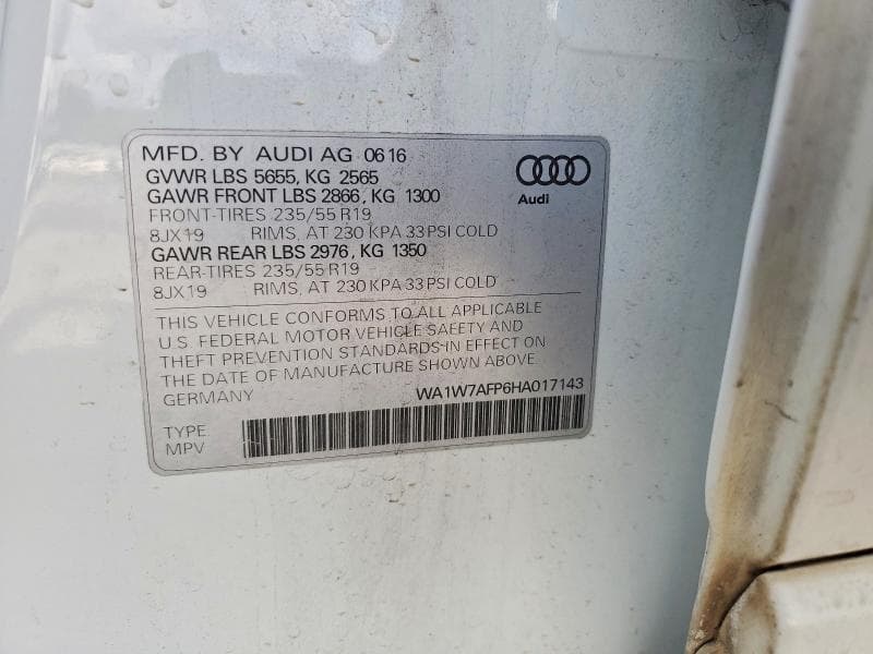 2017 AUDI Q5 PRESTIGE S-LINE 13