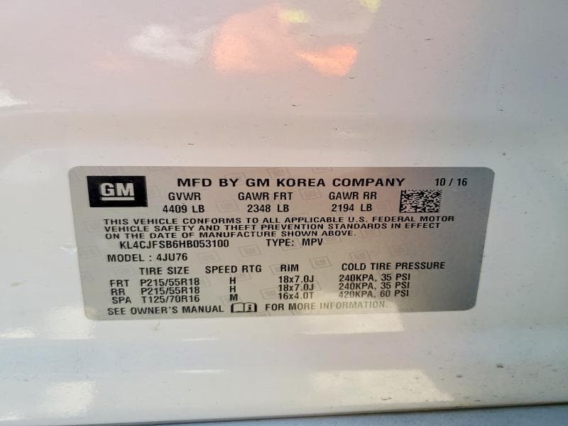 2017 BUICK ENCORE PREFERRED II 13