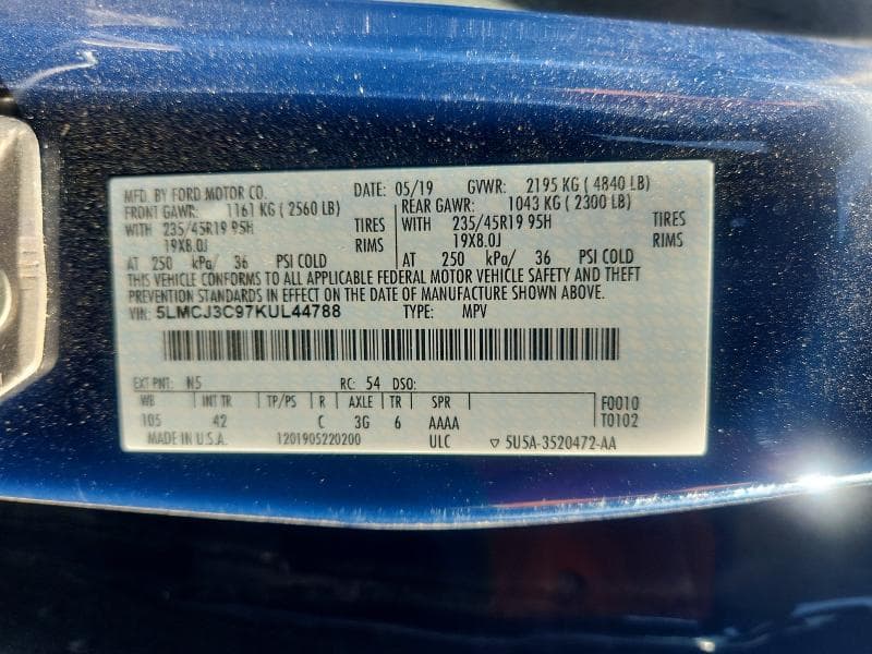 2019 LINCOLN MKC RESERVE RESERVE 13