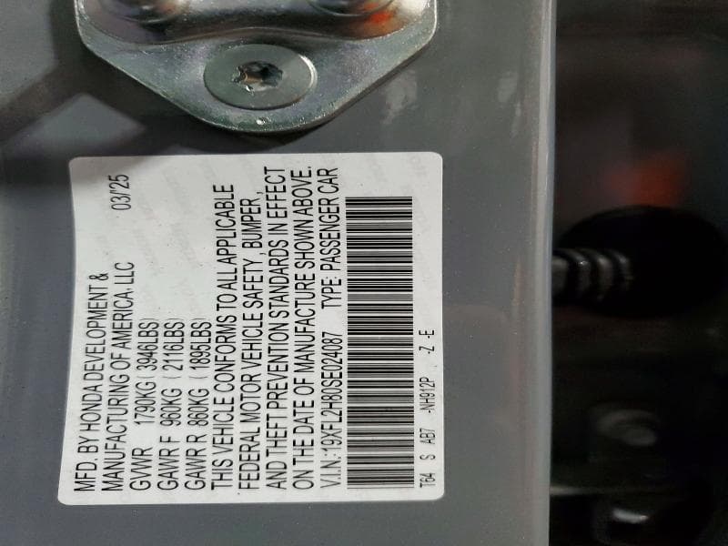 2025 HONDA CIVIC SPORT SPORT 12