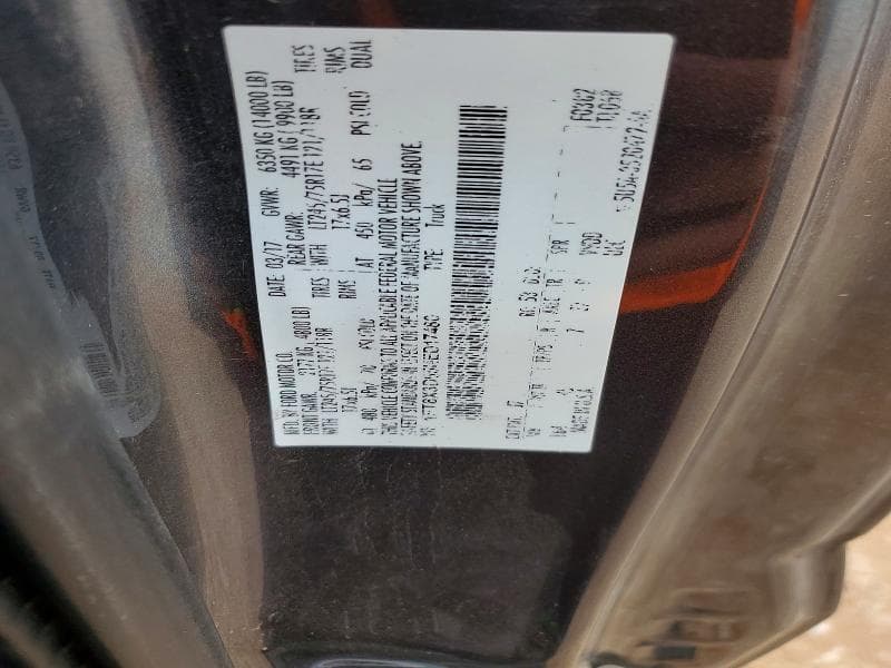 2017 FORD F350 SUPER DUTY SUPER DUTY 12