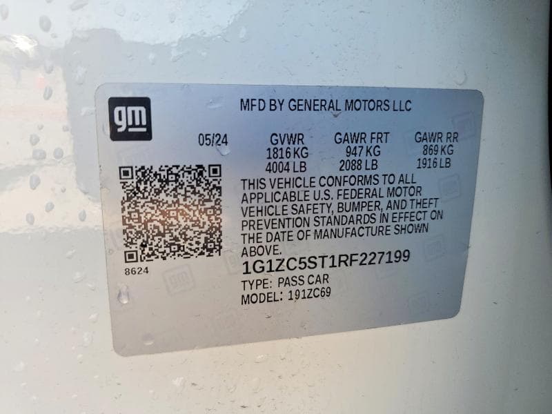2024 CHEVROLET MALIBU LS LS 12