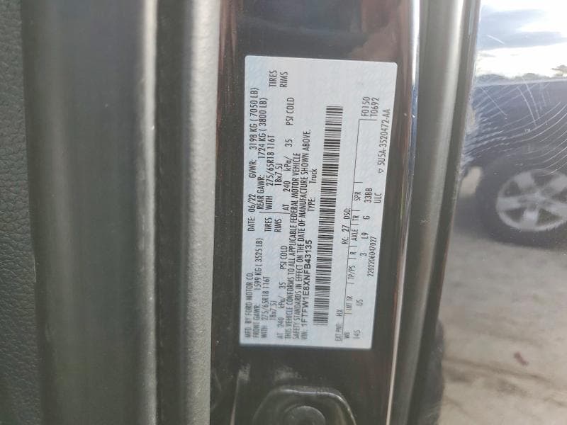 2022 FORD F150 SUPERCREW SUPERCREW 13
