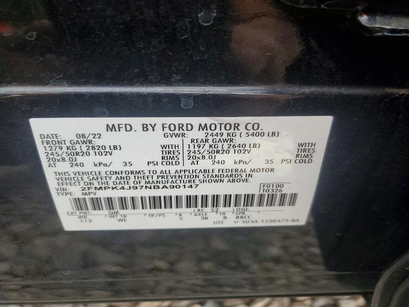 2022 FORD EDGE SEL 14