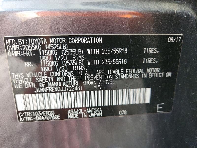 2018 TOYOTA RAV4 SE SE 13