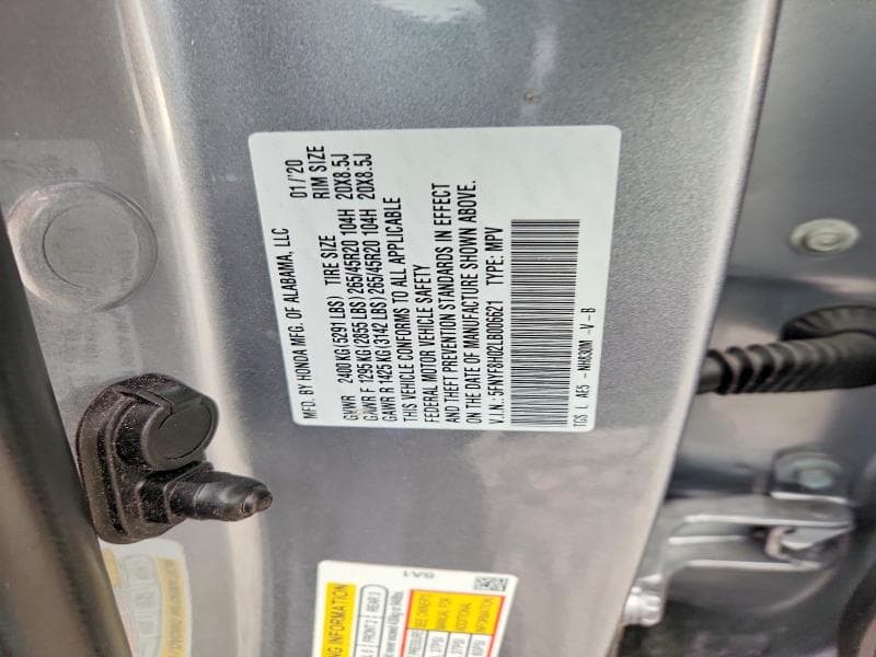 2020 HONDA PASSPORT ELITE 12