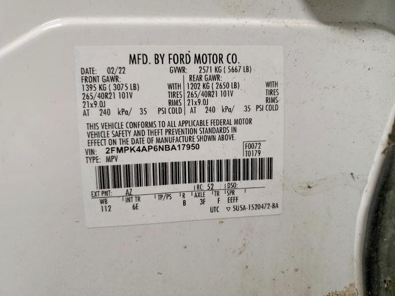 2022 FORD EDGE ST ST 13
