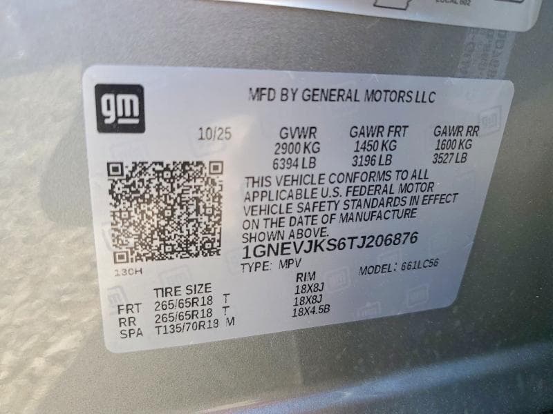 2026 CHEVROLET TRAVERSE Z71 13