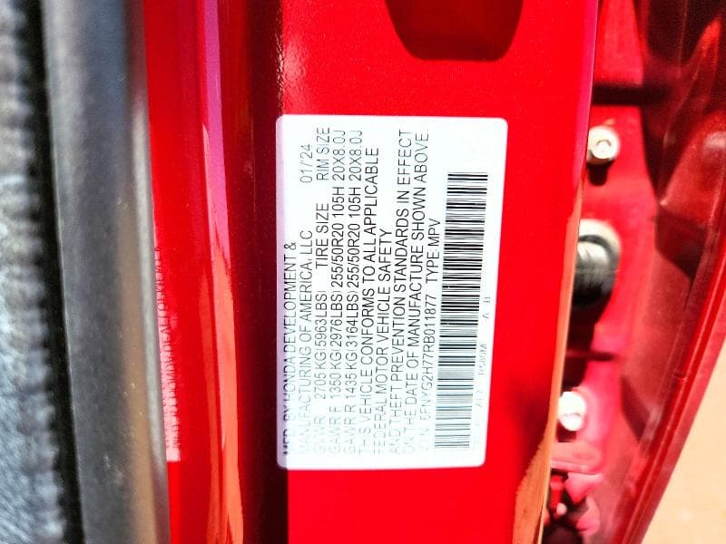2024 HONDA PILOT TOURING TOURING 13