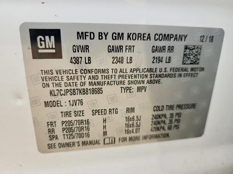 2019 CHEVROLET TRAX 1LT 13