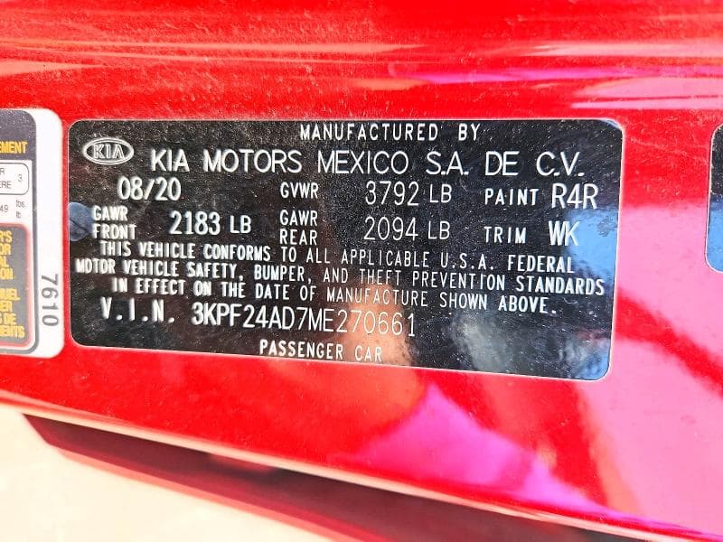 2021 KIA FORTE LXS 12