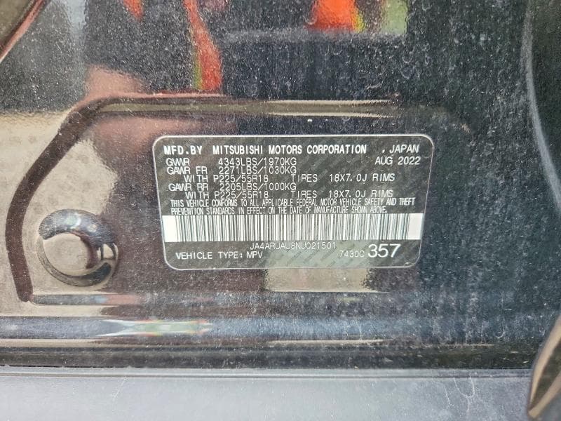 2022 MITSUBISHI OUTLANDER SPORT ES 14