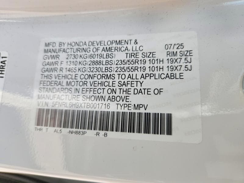 2026 HONDA ODYSSEY ELITE 13