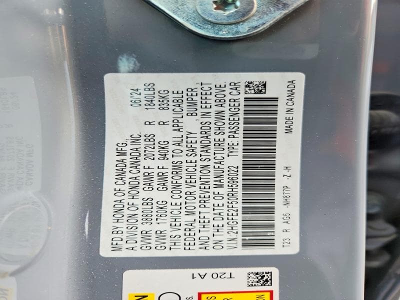 2024 HONDA CIVIC 12