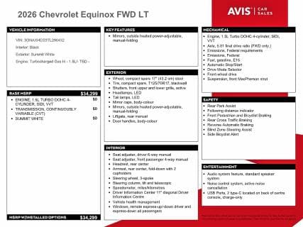 2026 CHEVROLET EQUINOX LT 13