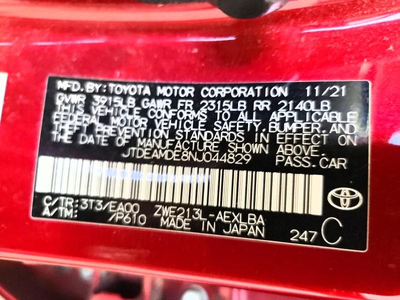 2022 TOYOTA COROLLA LE LE 13