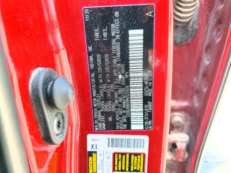 2021 TOYOTA HIGHLANDER LIMITED LIMITED 12