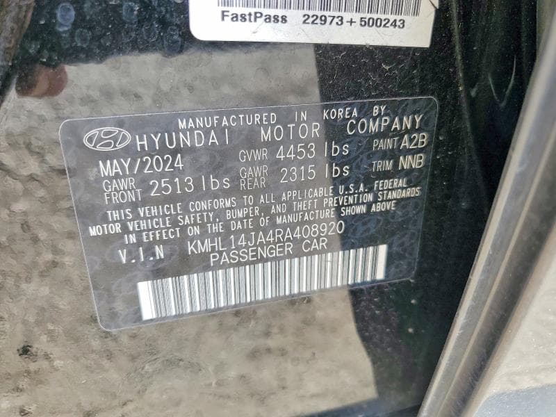 2024 HYUNDAI SONATA SEL 12