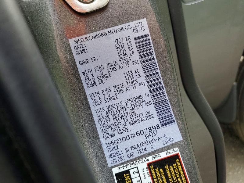 2026 NISSAN FRONTIER S 13