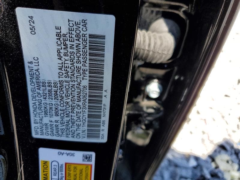 2024 HONDA ACCORD EX EX 12