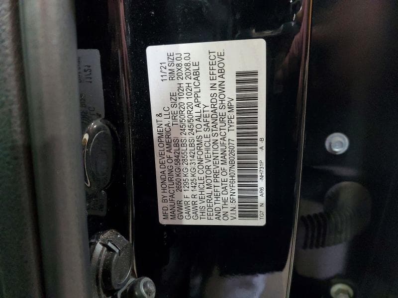 2022 HONDA PILOT ELITE 13